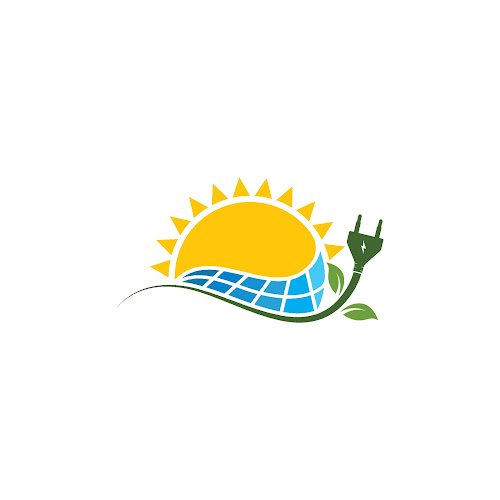 solar panel vector icon of natural energy design