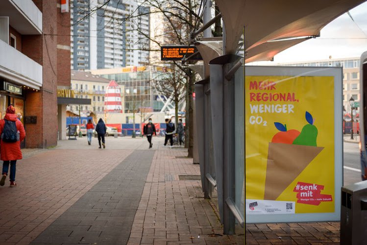 „Senk mit“ Plakataktion. Fährstraße. Foto: Antje Schimanke