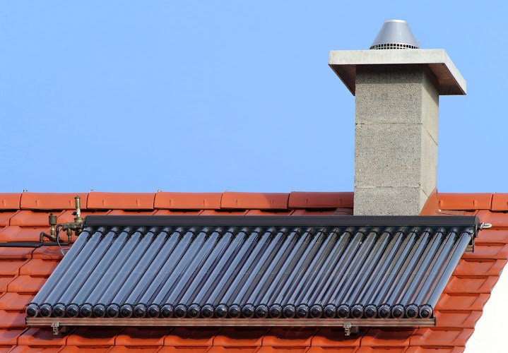 Thermische Solaranlage, Roehrenkollektor,